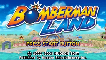 Bomberman Land (EU) screen shot title